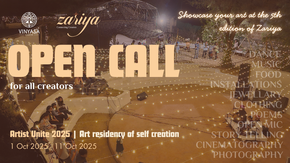 Artist Unite 2025 Art residency of self creation Poster for Open call for artists for the artist unite residency
